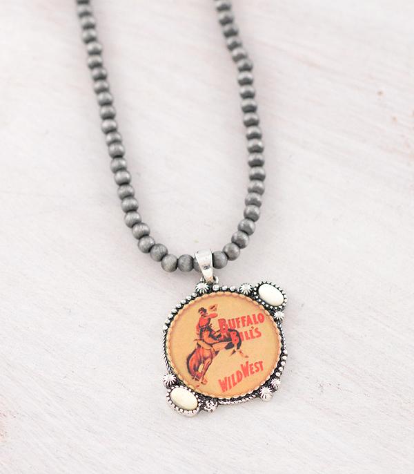 New Arrival :: Wholesale Western Vintage Buffalo Bill Necklace