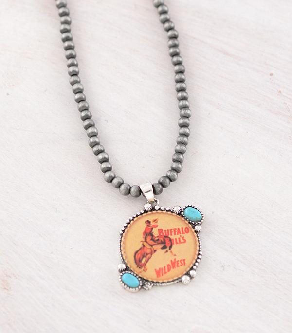New Arrival :: Wholesale Western Vintage Buffalo Bill Necklace