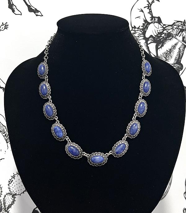 New Arrival :: Wholesale Western Lapis Collar Necklace