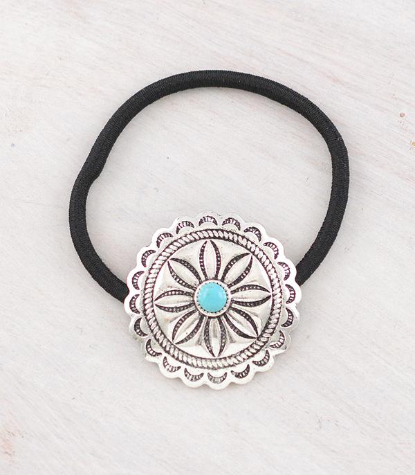 New Arrival :: Wholesale Western Concho Ponytail Hair Tie