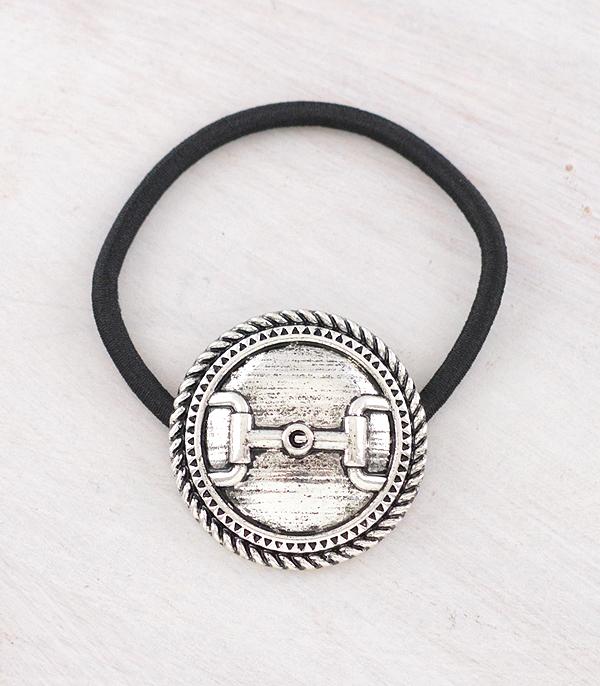 New Arrival :: Wholesale Trending Horsebit Concho Hair Tie