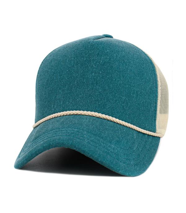 New Arrival :: Wholesale Premium Pigment Washed Trucker Hat