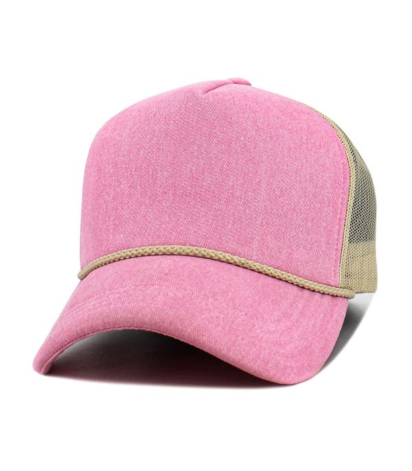 New Arrival :: Wholesale Premium Pigment Washed Trucker Hat
