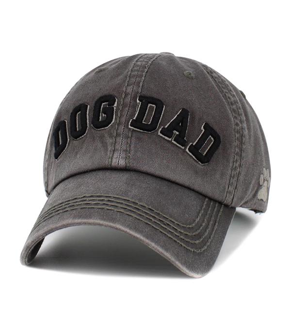 New Arrival :: Wholesale Dog Dad Washed Vintage Ballcap