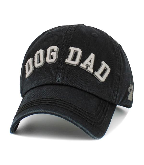 New Arrival :: Wholesale Dog Dad Washed Vintage Ballcap
