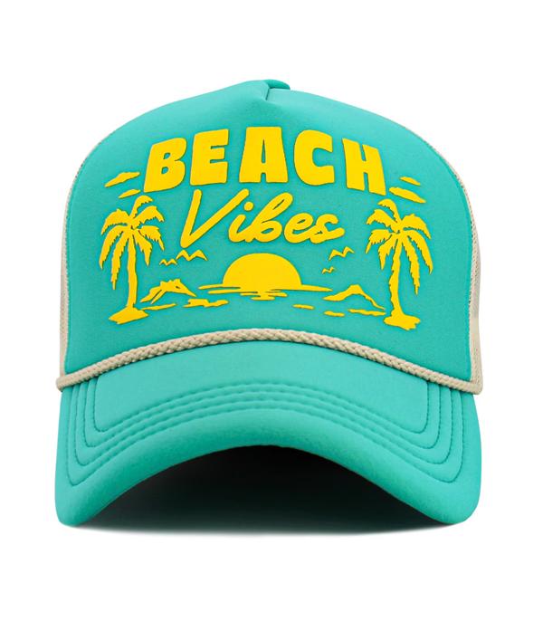 New Arrival :: Wholesale Beach Vibes Trucker Mesh Ballcap