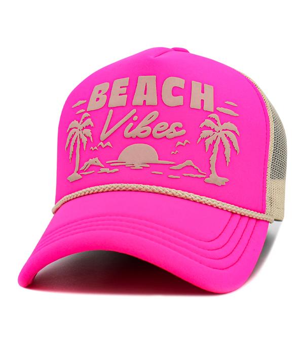 New Arrival :: Wholesale Beach Vibes Trucker Mesh Ballcap