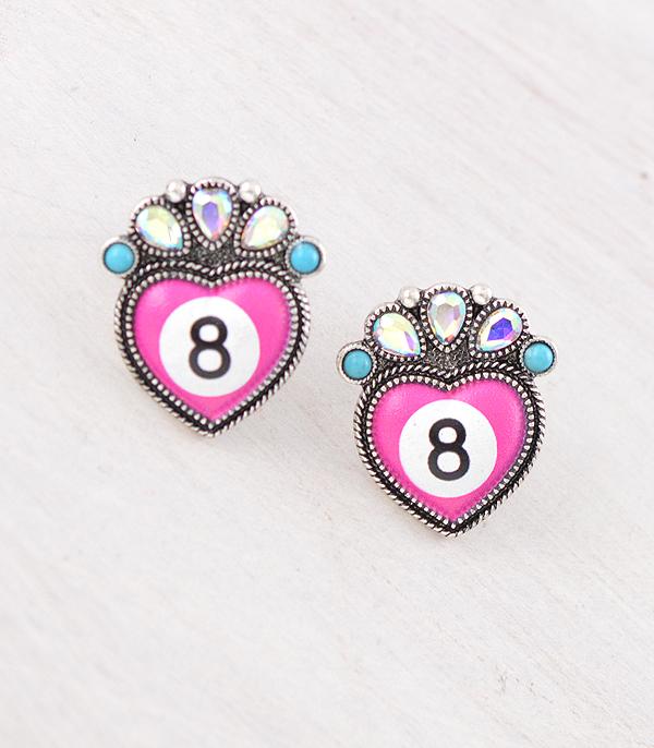 WHAT'S NEW :: Wholesale Western Eight Ball Earrings
