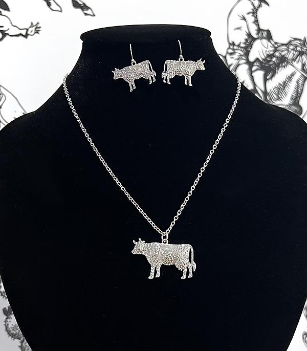 New Arrival :: Wholesale Western Cow Necklace Set