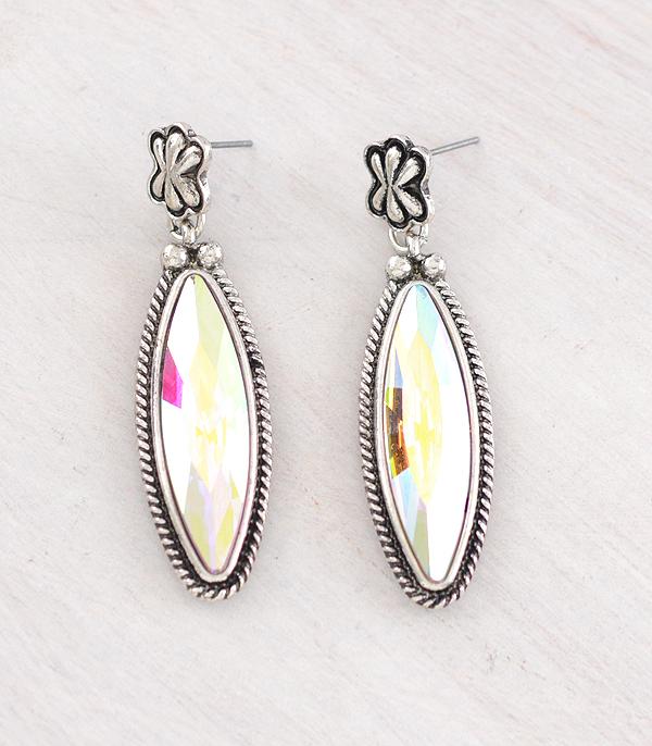 New Arrival :: Wholesale Tipi Brand Glass Stone Earrings