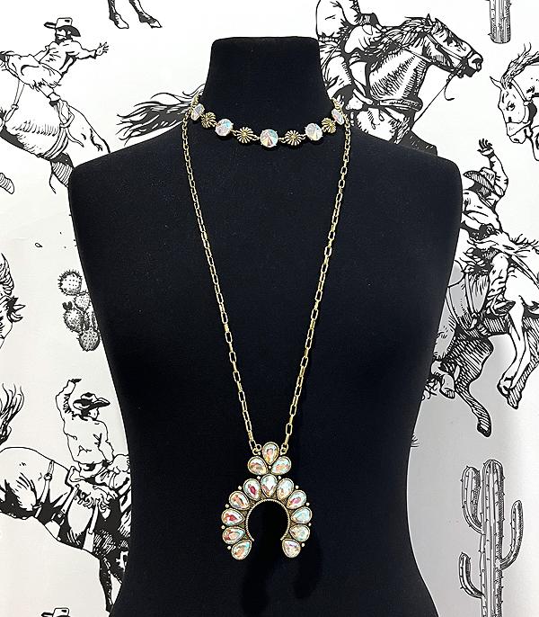 New Arrival :: Wholesale Tipi Brand Glass Stone Layered Necklace