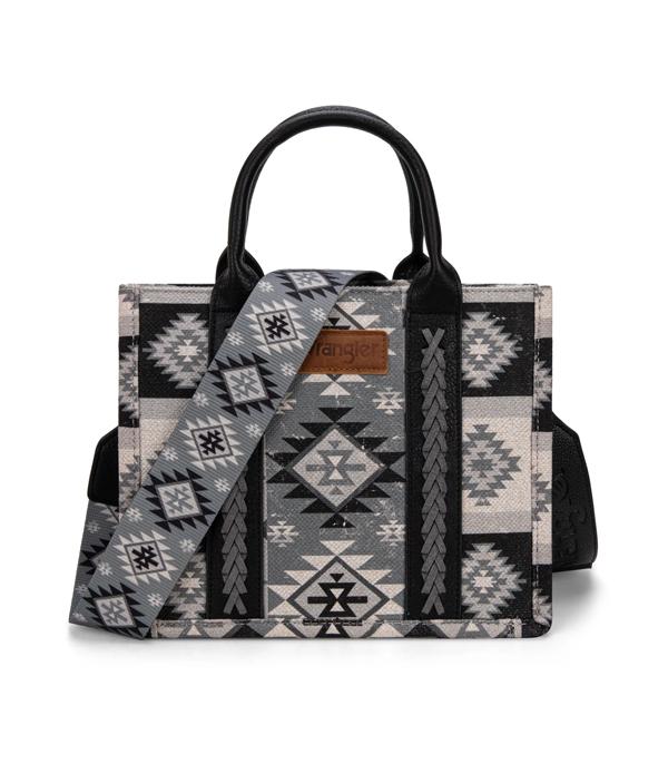 New Arrival :: Wholesale Wrangler Aztec Pattern Tote Crossbody 