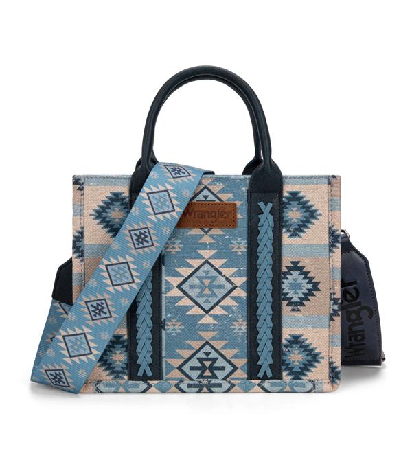 New Arrival :: Wholesale Wrangler Aztec Pattern Tote Crossbody 