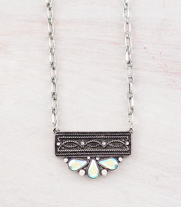 New Arrival :: Wholesale Western Boot Stitch Bar Necklace