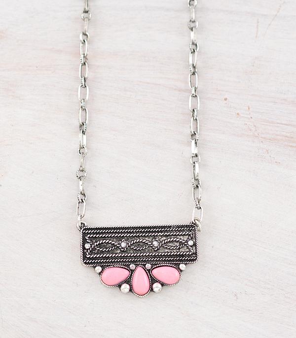 New Arrival :: Wholesale Western Boot Stitch Bar Necklace