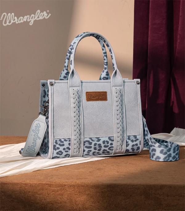 New Arrival :: Wholesale Wrangler Leopard Print Tote Crossbody 