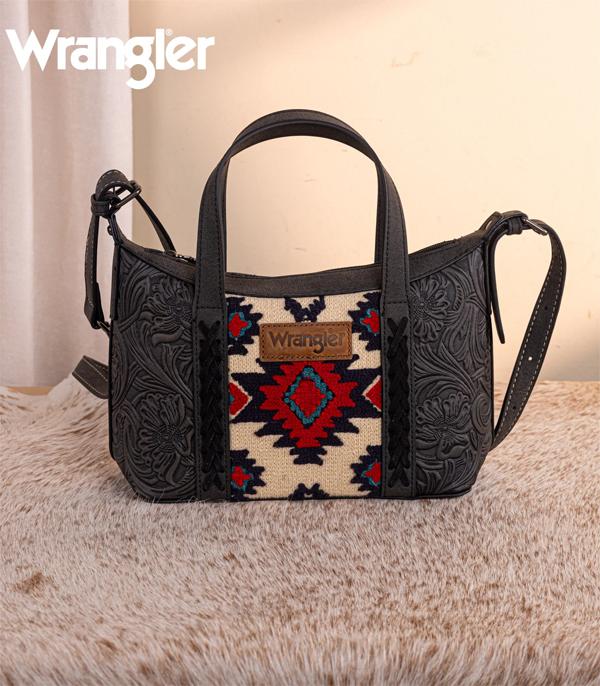 New Arrival :: Wholesale Wrangler Tooled Aztec Crossbody Bag