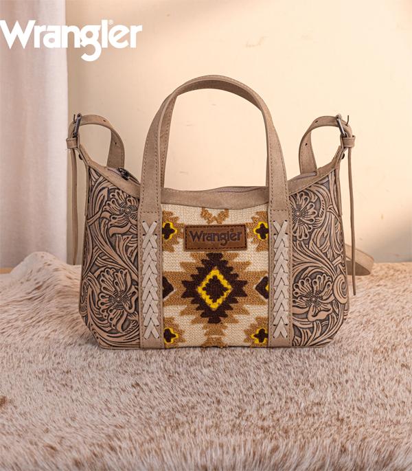 New Arrival :: Wholesale Wrangler Tooled Aztec Crossbody Bag