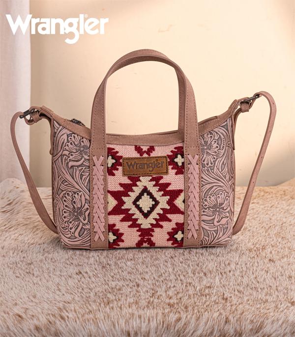 New Arrival :: Wholesale Wrangler Tooled Aztec Crossbody Bag
