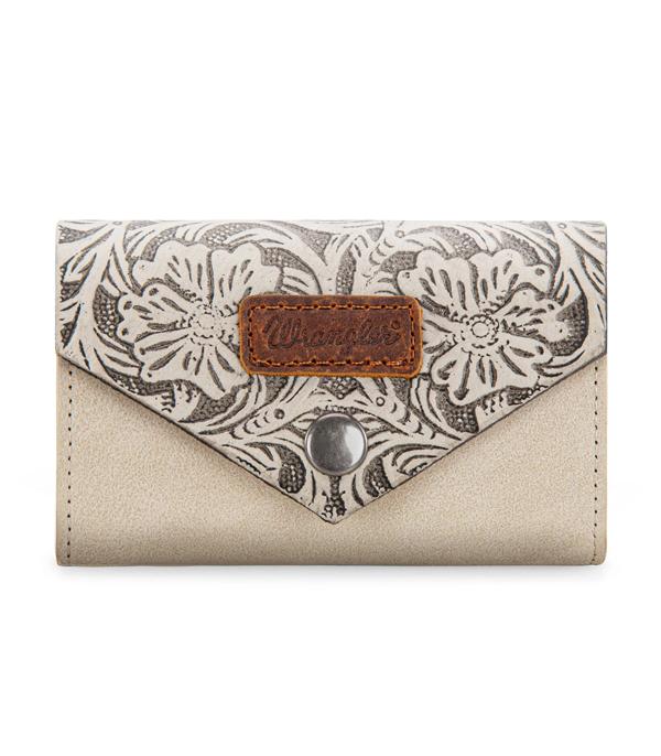 New Arrival :: Wholesale Wrangler Floral Tooled Card Holder