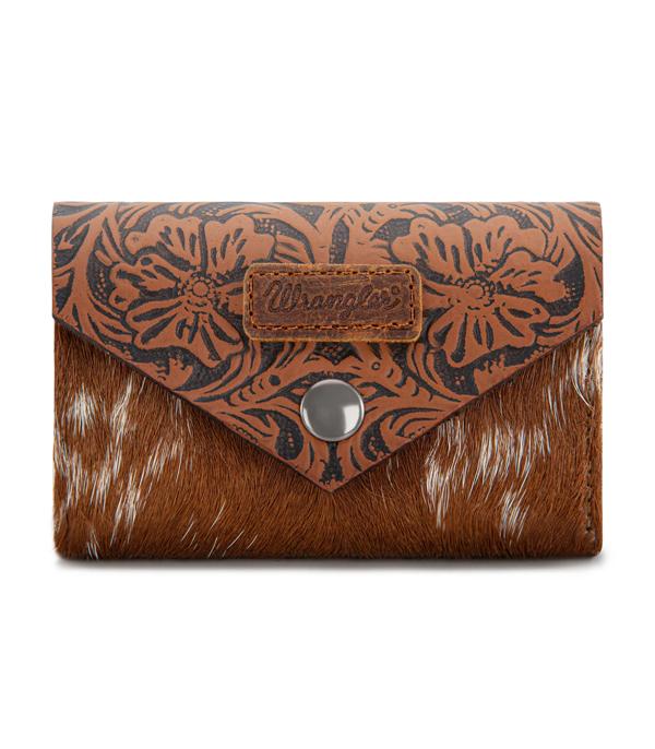 New Arrival :: Wholesale Wrangler Tooled Cowhide Card Holder