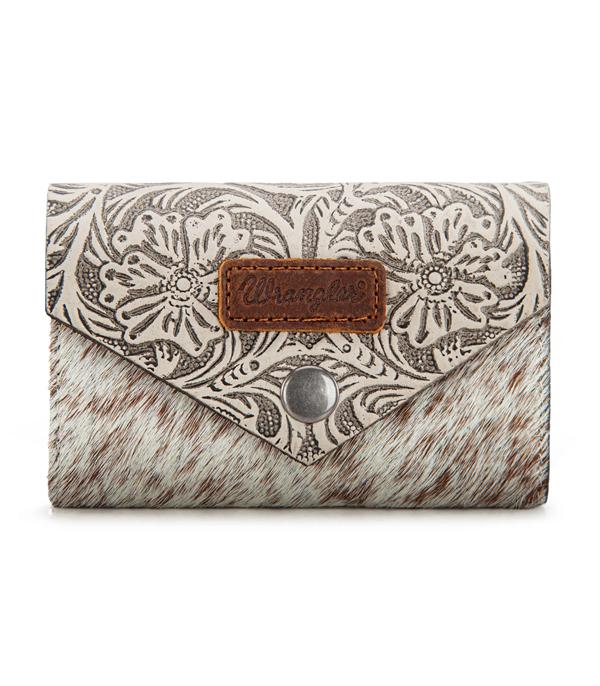 New Arrival :: Wholesale Wrangler Tooled Cowhide Card Holder