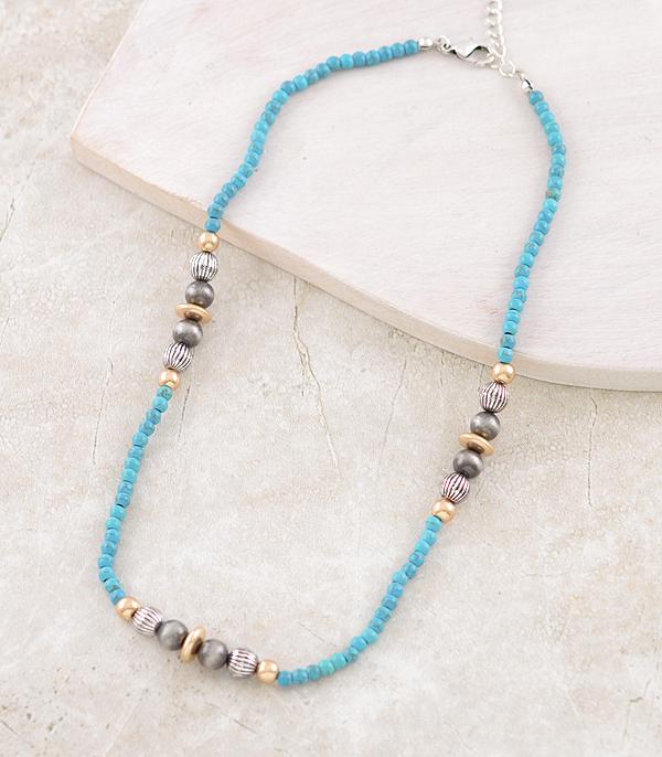New Arrival :: Wholesale Western Navajo Pearl Bead Necklace
