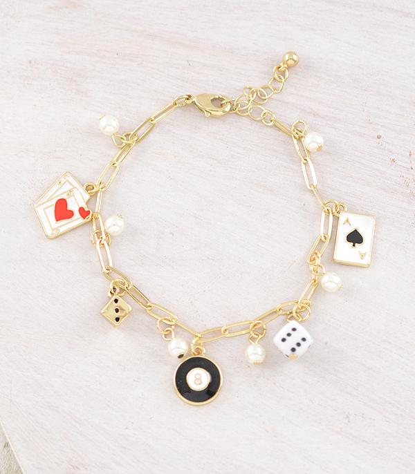 New Arrival :: Wholesale Trending Eight Ball Charm Bracelet