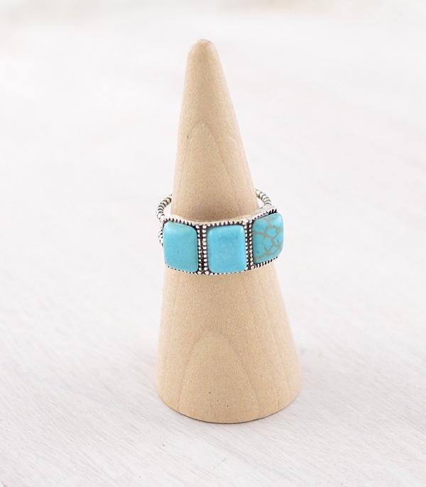 New Arrival :: Wholesale Western Turquoise Cuff Ring