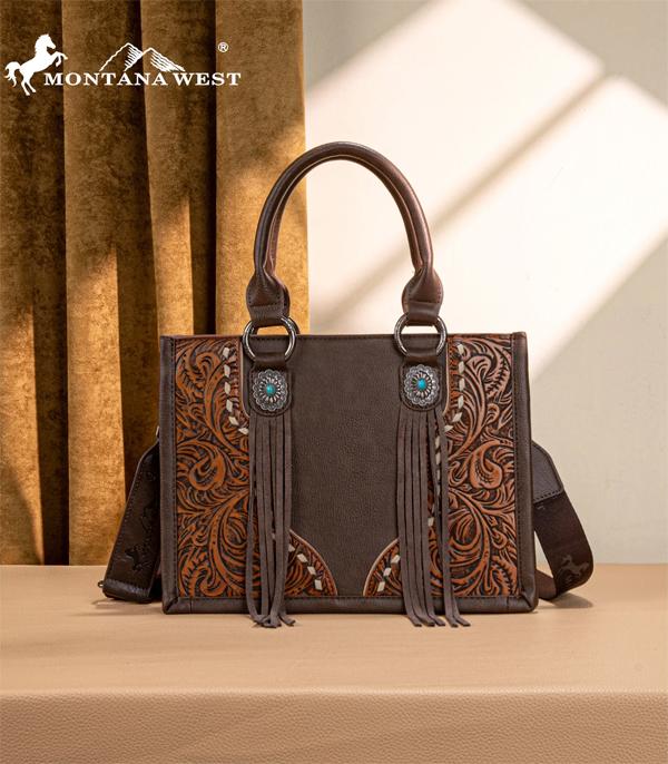 New Arrival :: Wholesale Montana West Tooled Tote Crossbody Bag