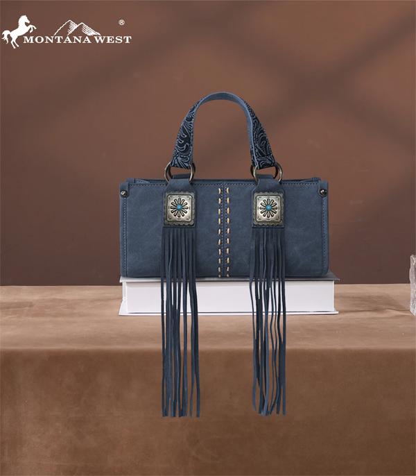 MONTANAWEST BAGS :: CROSSBODY BAGS :: Wholesale Montana West Fringe Concho Mini Bag
