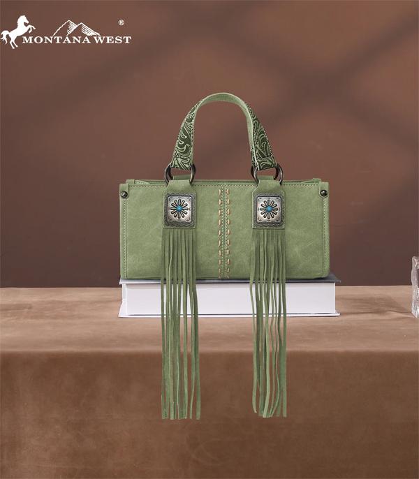 New Arrival :: Wholesale Montana West Fringe Concho Mini Bag