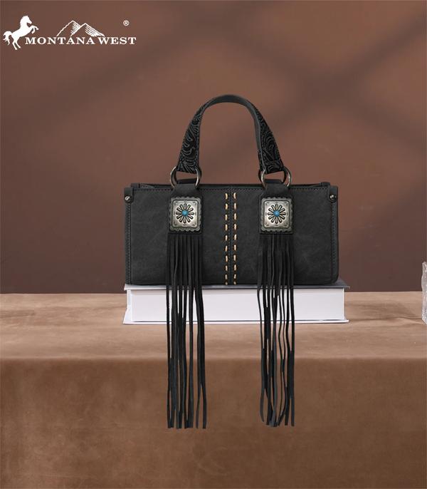 New Arrival :: Wholesale Montana West Concho Fringe Crossbody Bag