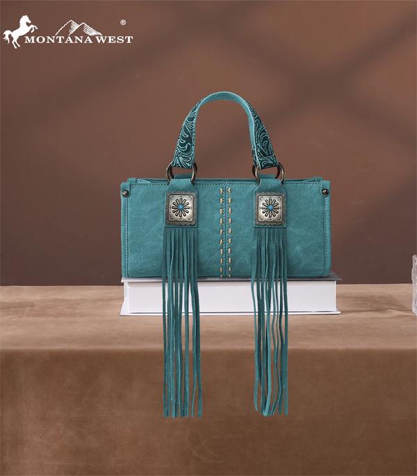 New Arrival :: Wholesale Montana West Concho Fringe Crossbody Bag