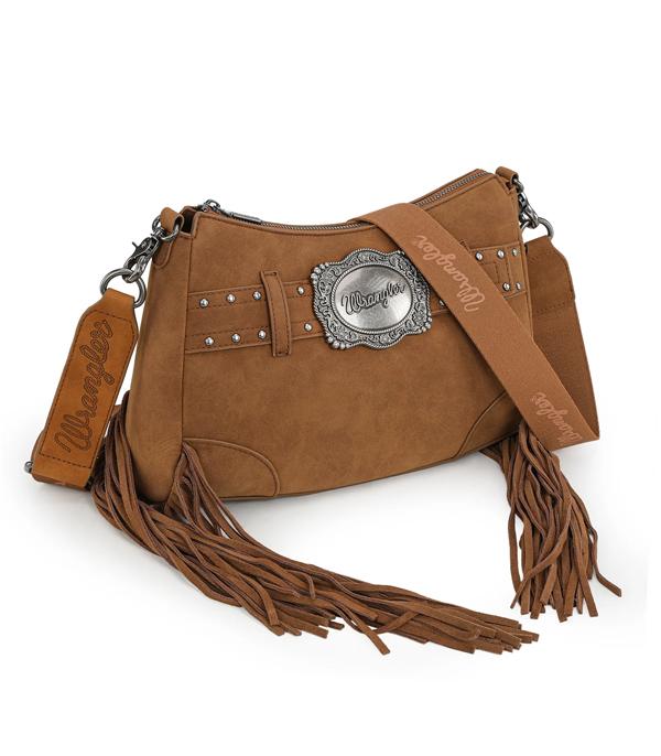 MONTANAWEST BAGS :: WESTERN PURSES :: Wholesale Wrangler Fringe Buckle Hobo Crossbody