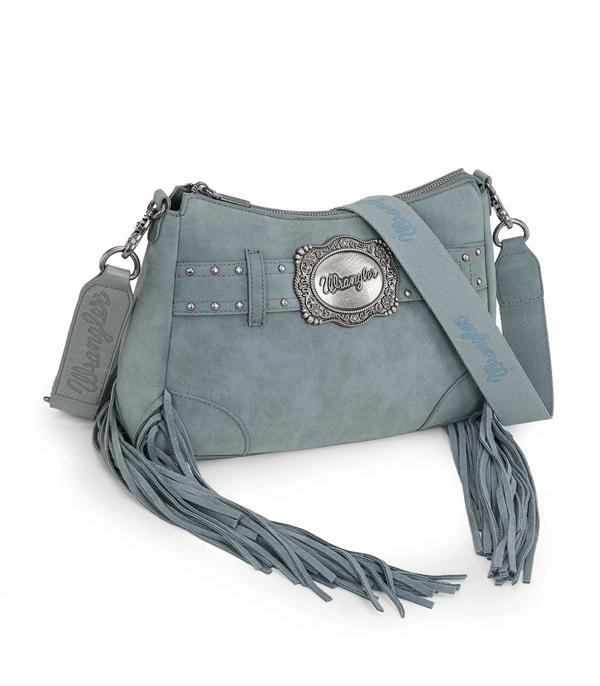 MONTANAWEST BAGS :: WESTERN PURSES :: Wholesale Wrangler Fringe Buckle Hobo Crossbody