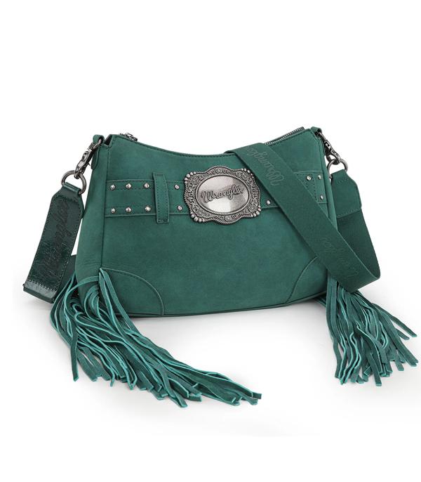 MONTANAWEST BAGS :: WESTERN PURSES :: Wholesale Wrangler Fringe Buckle Hobo Crossbody