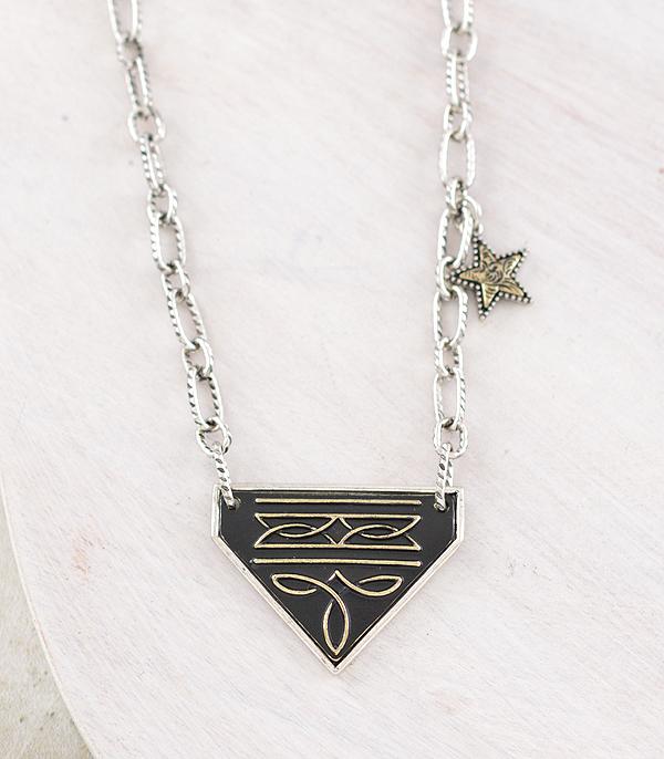 New Arrival :: Wholesale Western Boot Stitch Necklace