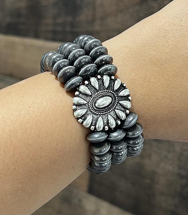 New Arrival :: Wholesale Western Concho Navajo Pearl Bracelet