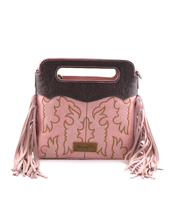 MONTANAWEST BAGS :: CROSSBODY BAGS :: Wholesale Wrangler Boot Stitch Fringe Tote