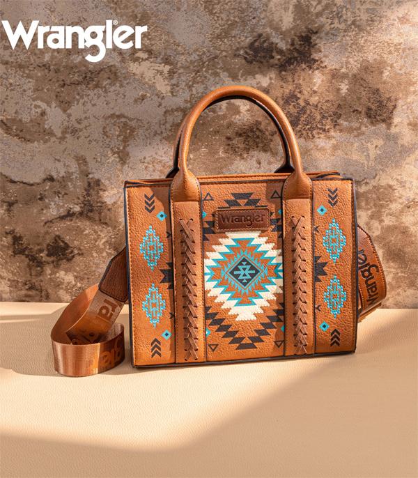 New Arrival :: Wholesale Wrangler Aztec Print Tote Crossbody