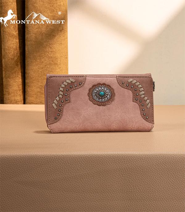MONTANAWEST BAGS :: WALLETS I SMALL ACCESSORIES :: Wholesale Montana West Embossed Concho Wallet
