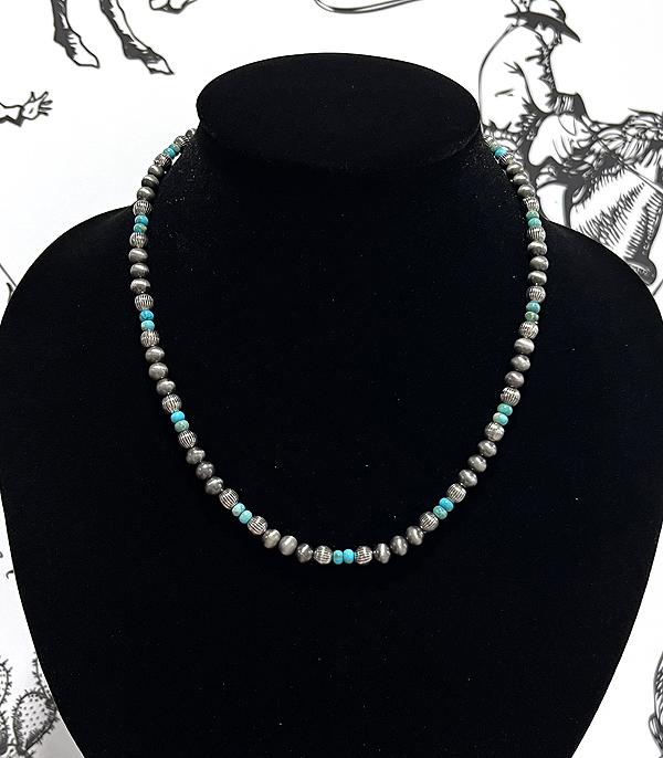 New Arrival :: Wholesale Western Navajo Pearl Bead Necklace