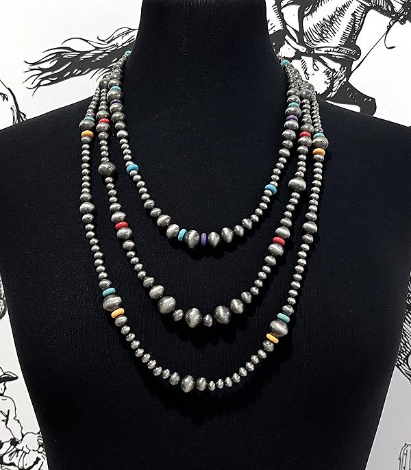 WHAT'S NEW :: Wholesale Western Navajo Pearl Layered Necklace