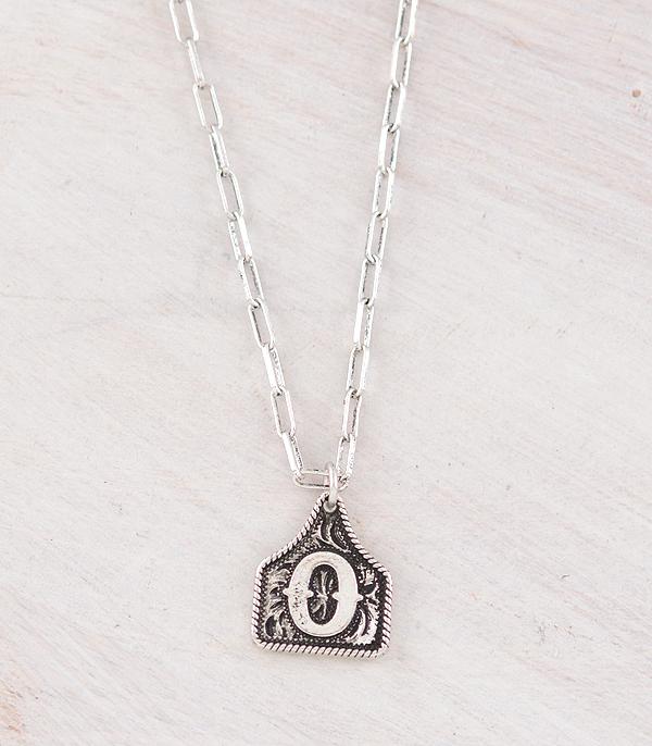 WHAT'S NEW :: Wholesale Western Cattle Tag Initial Necklace