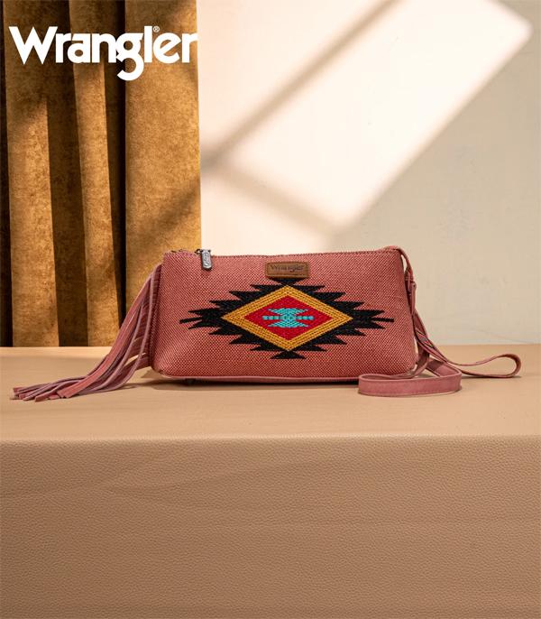 New Arrival :: Wholesale Wrangler Aztec Wristlet Crossbody Bag