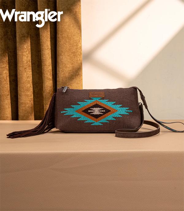 New Arrival :: Wholesale Wrangler Aztec Wristlet Crossbody Bag