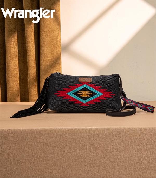 New Arrival :: Wholesale Wrangler Aztec Wristlet Crossbody Bag