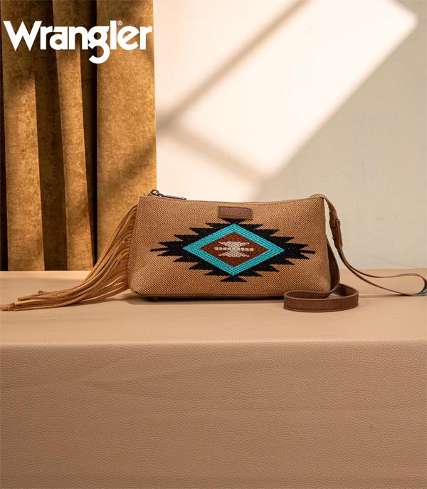 New Arrival :: Wholesale Wrangler Aztec Wristlet Crossbody Bag