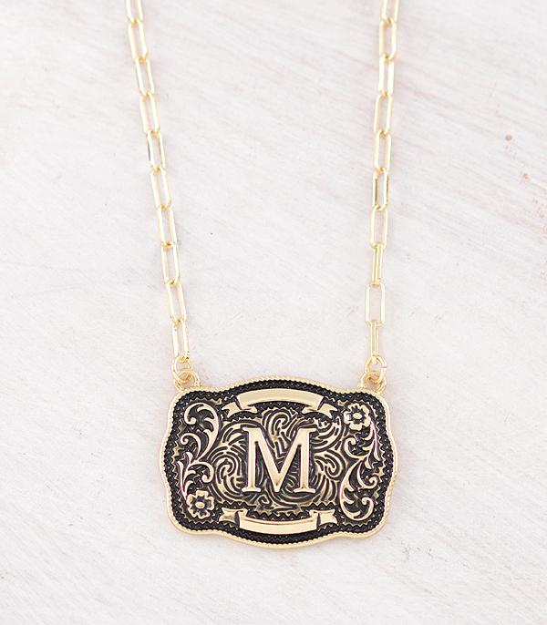 New Arrival :: Wholesale Tipi Brand Buckle Initial Necklace